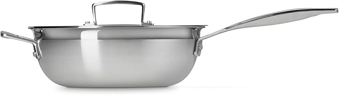 Le Creuset Stainless Steel Classic 3-Ply Chef's Pan, 3.5qt