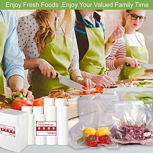 200 Pint Size 6x10Inch 4mil Food Vacuum Sealer Bags with Commercial Grade,BPA Free,Heavy Duty,Great for Food Vac Storage or Sous Vide Cooking