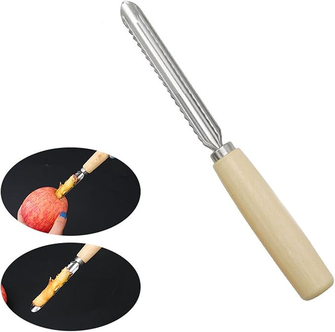 Zittop 2025 Upgrade Enucleator Tool - Stainless Steel Fruit & Vegetable Core Remover - 8.2in Enucleator for Stuffed Veggies, Eggplant, Cucumber - Seed Remover & Coring Gadget
