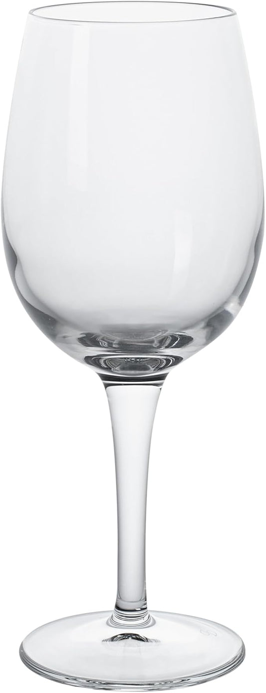 Restaurantware Cascata 8 Ounce White Wine Glasses Set Of 12 Tempered White Wine Glass Set - All-Purpose Chip-Resistant Lead-Free Glass Wine Glasses White Dishwasher-Safe For Red Or White Wine