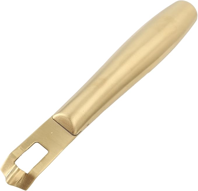 Lemon Zester Peeler, Citrus Lemon Peeler Zester Tool with Specially Designed Channel Knife, Lemon Zest Peeler with NonSlip Handle for Cocktails, Professional Grade Bar Accessory(Gold)