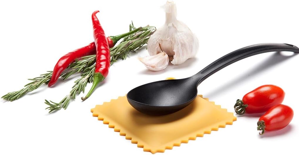 The Original Ravioli-Shaped Spoon Rest | Spoon Rest for Kitchen Counter | Cool and Cute Kitchen Accessories | from a Collection of Different Pasta-Shaped Unique Kitchen Gadgets | by Monkey Business