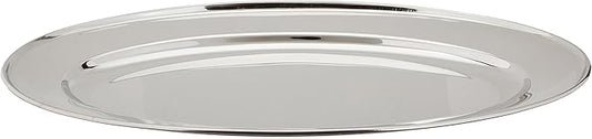 Winco OPL-16 Stainless Steel Oval Platter, 16-Inch by 10.25-Inch