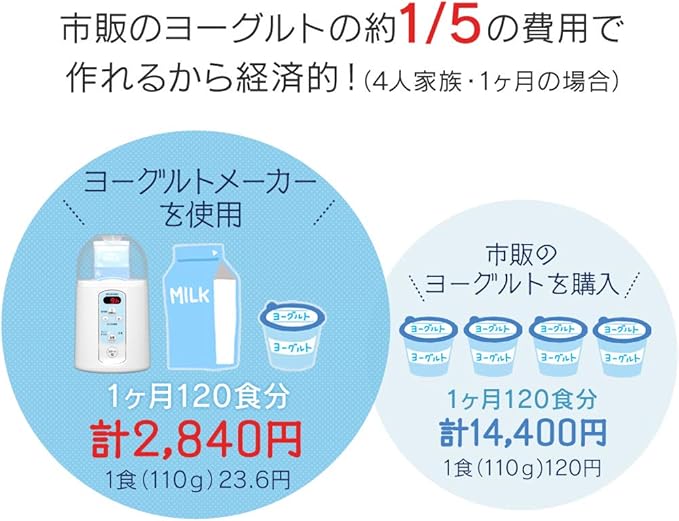 IRIS OHYAMA Yogurt Maker KYM-014 (WHITE)【Japan Domestic Genuine Products】【Ships from Japan】
