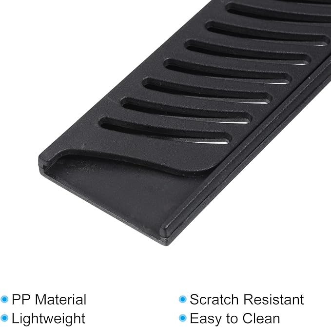 PATIKIL PP Safety Knife Cover Sleeves for 9.5" Carving Knife, 2 Pack Knives Edge Guard Blade Protector Universal Knife Sheath for Kitchen, Black