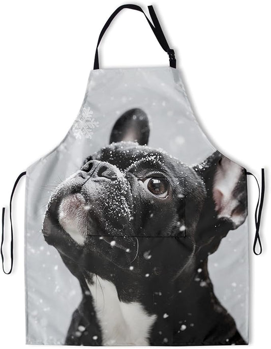 Apron with Pockets Aprons for Women Men Kitchen Chef Apron for Cooking Gardening Server Waitress Painting
