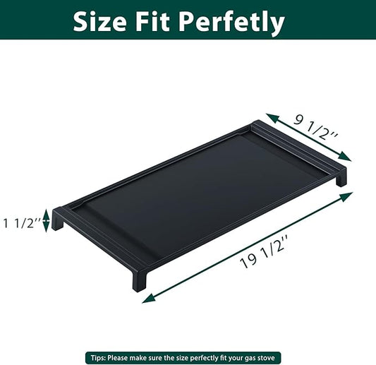 Upgraded Aluminum WB31X24738 WB31X49806 Griddle Replacement Parts for GE Gas Stove Non-stick Appliance Griddles 19.5’’ x 9’’ GE JGBS66REKSS JGBS66REK3SS 30In Center Range Cooktop Griddle Pan Plate
