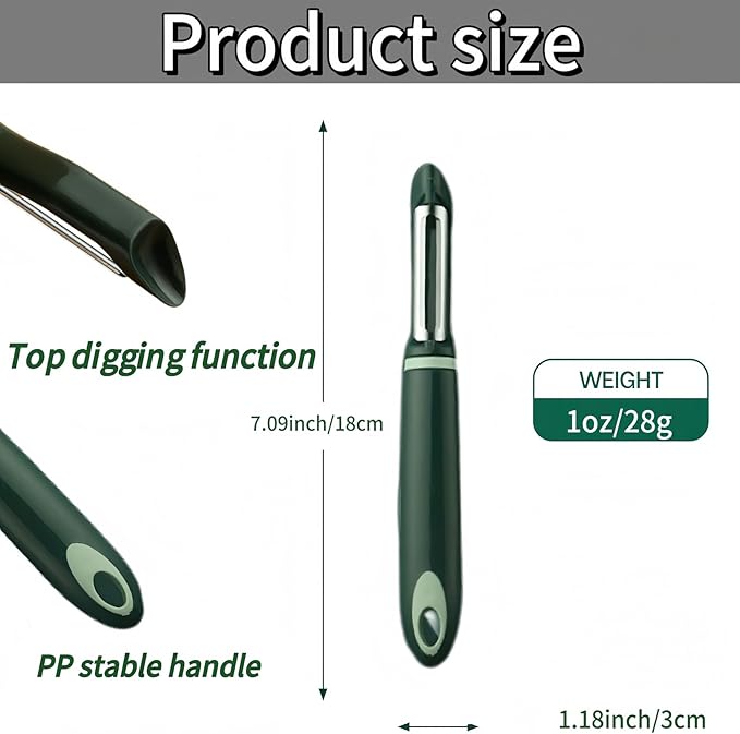 50 Pack Vegetable Potato Peeler for Kitchen,Ergonomic Soft-Touch Handle-Black (Aquamarine, 50 Pack)
