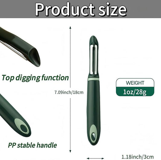 30 Pack Vegetable Potato Peeler for Kitchen,Ergonomic Soft-Touch Handle-Black (Aquamarine, 30 Pack)