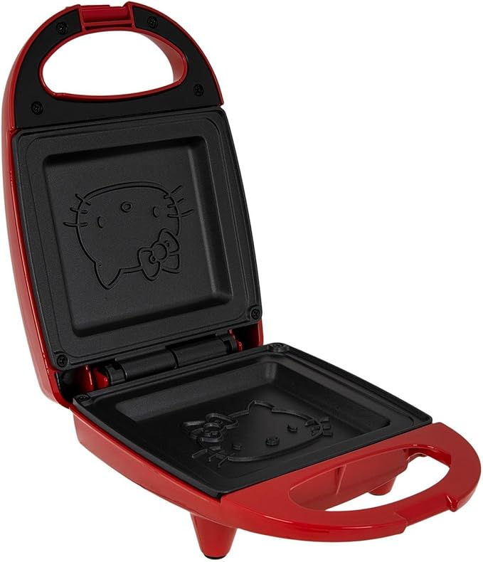 Hello Kitty Sandwich Maker, Electric 520W, Red, 6 x 8.75 inches