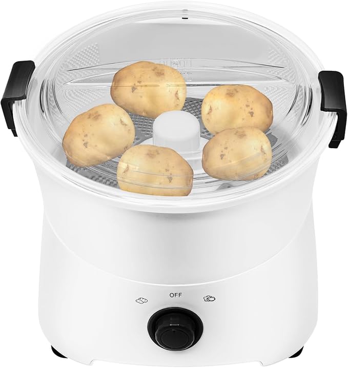 Electric Potato Peeler, 110-120V 85W Commercial Automatic Potato Peeler 2-in-1 One-button Drive Potato Peeling Spinner Machine for Kitchens Restaurants & Fast Food Stores
