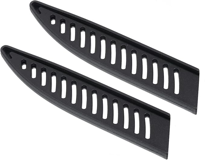PATIKIL PP Safety Knife Cover Sleeves for 5" Utility Knife, 2 Pack Knives Edge Guard Blade Protector Universal Knife Sheath for Kitchen, Black