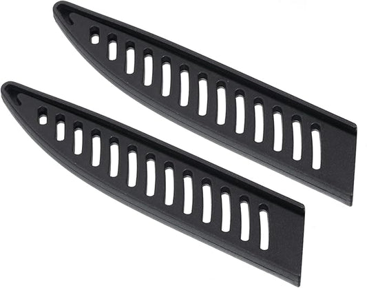 PATIKIL PP Safety Knife Cover Sleeves for 5" Utility Knife, 2 Pack Knives Edge Guard Blade Protector Universal Knife Sheath for Kitchen, Black