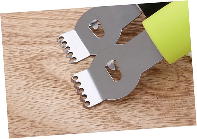 Healifty Stainless Steel Lemon Zester with Hanging Loop Multi Functional Citrus Grater and Peeler for Easy Slicing for Chocolate Cheese and Vegetables Random Color Random Color