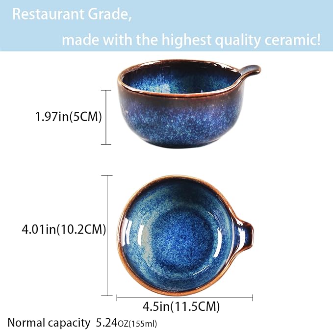 LIUYWYHCF Ceramics Au Gratin baking Dishes Set of 6, Baking Tray Bake ware, 5.2 oz Ramekins, for Pie Pan, Appetizer, Tart, Dessert, Quiche, Oven Small dish, individual dishes