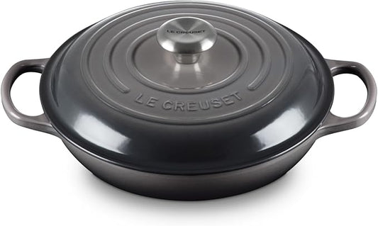 Le Creuset Enameled Cast Iron Signature Braiser, 2.25 qt., Oyster
