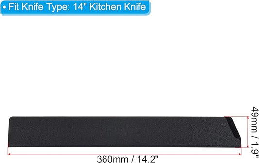 PATIKIL ABS Knife Cover Sleeves for 14" Kitchen Knife, Knives Edge Guard Blade Protector Universal Knife Sheath for Home Kitchen, Black