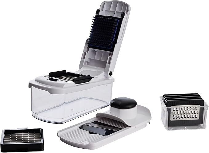 Lakeland Multi Chopper Fruit & Vegetable Food Cutter Slices & Dices 8 Interchangeable Blades 1.8l Capcity
