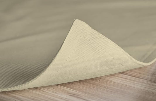 Calicot Placemats Set of 6 100% Cotton Washable Cloth Place Mats, Reusable Table Mats for Spring/Summer & Thanksgiving Christmas Decorations Kitchen Dining Party Wedding (Khaki Beige, 13" x 19")