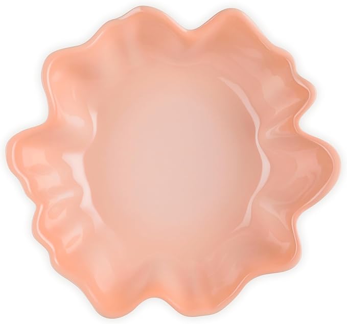 Le Creuset Stoneware Iris Serving Bowl, 15", Peche