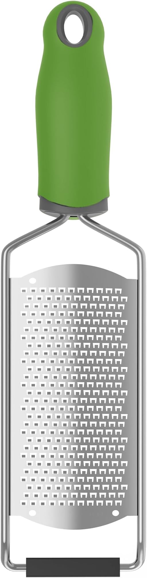 Stainless Steel Cheese Grater with Handle Lemon Citrus Zester Tool Graters for Kitchen, Width 2.5 Inch (Green)