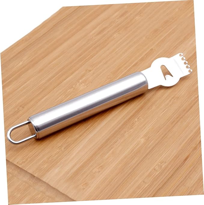 Stainless Steel Citrus Peeler Tool for Fruit Zesting and Garnishing Lemon and Orange Peeler with Comfortable Grip Handle Easy to Clean for Home Kitchen and Bartending