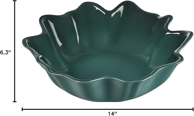 Le Creuset Stoneware Iris Serving Bowl, 15", Artichaut