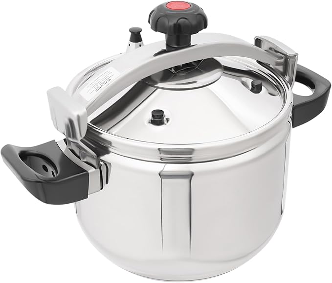 Bokknppo Aluminum Pressure Cooker 70Kpa Pressure Canner Stovetop Pressure Pots Explosion-proof Compound Bottom Cookware with Pressure Limiting Valve for Gas Stove Induction Cooker (22L)