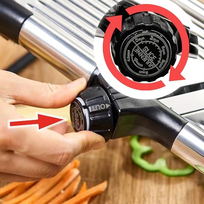 GYH&GXR Mandoline slicer Mandoline food slicer for kitchen Adjustable stainless steel blades Vegetable Chopper Potato Tomato Carrot Vegetable Fruit and Onion Cutter