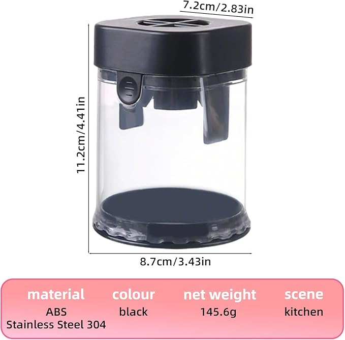 Strawberry Slicer, Fruit Cutter, Stainless Steel Egg Slicers, Fruit Slicer Cup, Grape Cutter, Banana with Cup Slicers, Kitchen Gadget for Fast Slicing (1-Pack-Black)