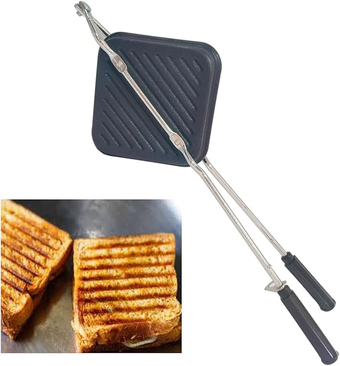Gas Sandwich Maker for Stove Top Nonstick Sandwich Toaster Portable Sandwich Press for Gas Stove Easy to Use & Clean Perfect for Grilled Sandwiches Toasties & Snacks