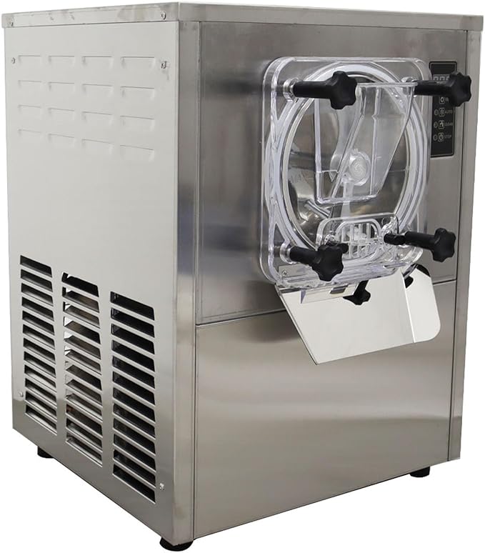 Ice Cream Maker Commercial Hard Serve Ice Cream Machine Stainless Steel 110V 25-30L/H Ice Cream Makers Countertop for Milk Tea shops Western Restaurants Supermarket Bars