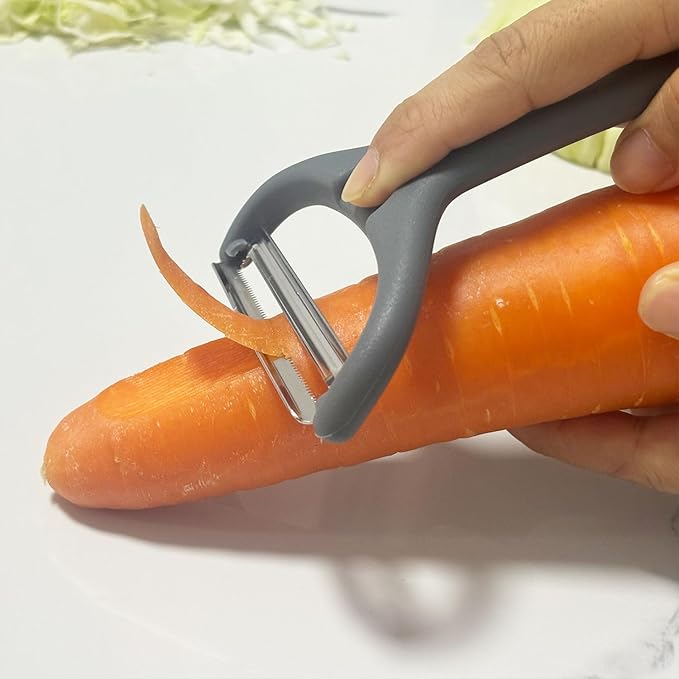 Cabbage Shredder Slicer Vegetable Peeler - Extra-Wide Stainless Steel Blade with Non-Slip Grip for Effortless Coleslaw, Salad Prep & Meal Prep - Commercial Grade Kitchen Tool