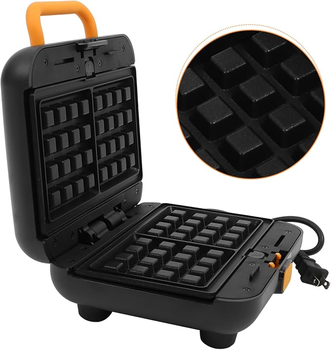 1set Multi-functional Waffle Maker Compact Household Kitchen Sandwich Toaster Non-stick Plates for Easy Breakfast Suitable for Home and Dorm Use