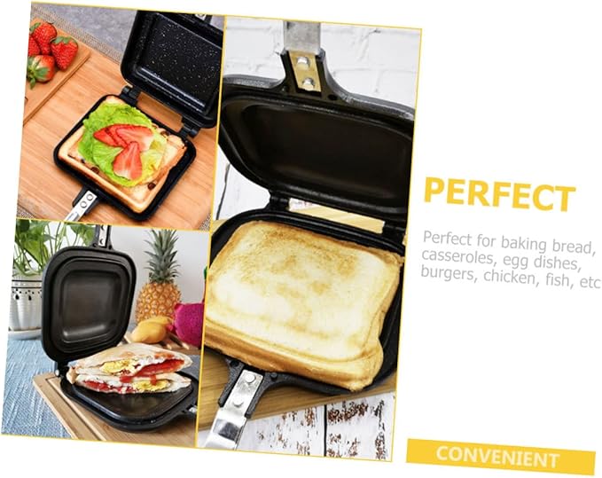 Sandwich Baking Pan Stovetop Sandwich Maker Grill Press Tool for Effortless Breakfast and Snack Preparation for Grilling Delicious Sandwiches at Home