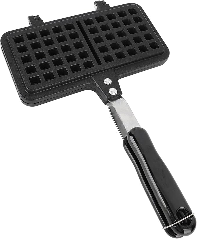 Stovetop Waffle Maker Pan Double Headed Design | NonStick Aluminum for Even Heating | Compact & Multifunctional Breakfast Solution