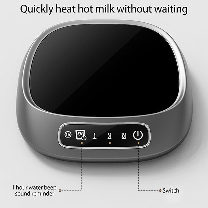 Coffee Mug Warmer,Cordless Coffee Warmer, USB Rechargeable,Multipurpose Advanced Temperature Control Heating Pad,Fast Plate Portable Drink Heater for Desk, Kitchen, Travel