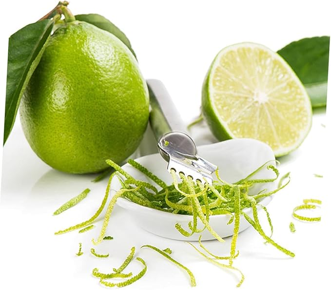 Mikinona Multi-function Paring Knife Lemon Zester Orange Peeler Fruit Zester Peeler Stainless Steel Dishwasher Safe
