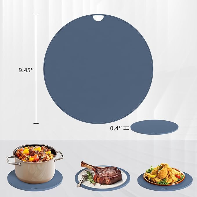 AEWHALE Air Fryer Silicone Trivets -Heat-Resistant& Non-Slip Hot Pad,Protection for Countertop