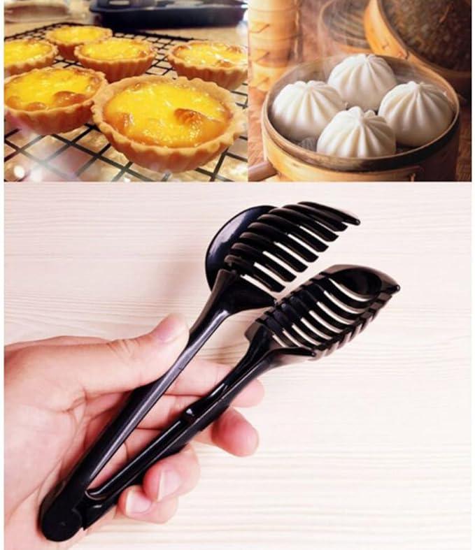 Multifunctional Kitchen Slicer Food Clip with Stainless Steel Spring - Manual Tomato Fruit and Vegetable Cutter and Egg Slicer for Easy Food Preparation