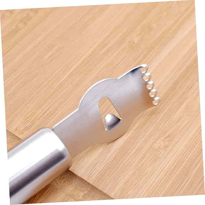 Mikinona 2pcs Multi-function Lemon Lime Slicer Zester Peeler Stainless Steel Fruit Zester for Kitchen Bar