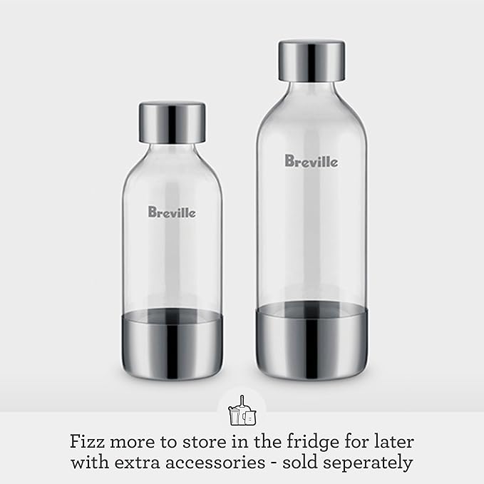 Breville BCA600BSS InFizz Aqua Sparkling Water Maker, Brushed Stainless Steel