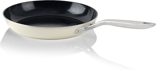 ValenCera TeChef Collection 10" Ceramic Nonstick Frying Pan Skillet, Nontoxic - Free of PFAS, PFOA, PTFE, Made in Korea (10-in)