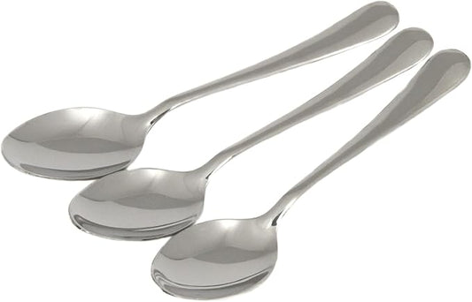 Chef Craft Heavy Duty Tablespoon Set, 7.5 inches in Length 3 Piece Set, Stainless Steel