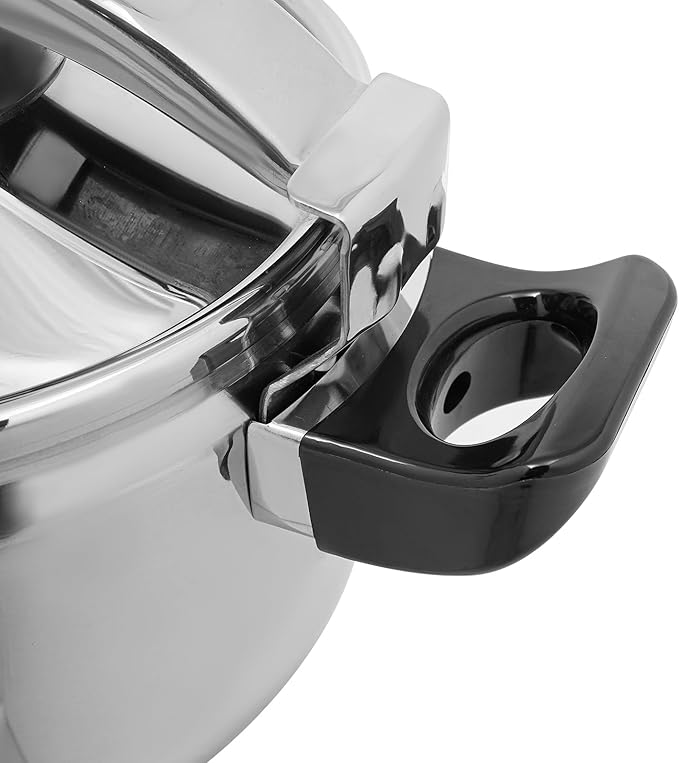 Bokknppo Stainless Steel Pressure Cooker Large Capacity 60Kpa Pressure Pot Explosion-proof Compound Bottom Pressure Canner with Pressure Limiting Valve for Gas Stove Induction Cooker (9L/9.51 Qt)