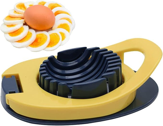 Egg Slicer for Boiled Eggs, Heavy Duty Egg Cutter with Stainless Steel Wire for Hard Boiled Eggs Kitchen Helper