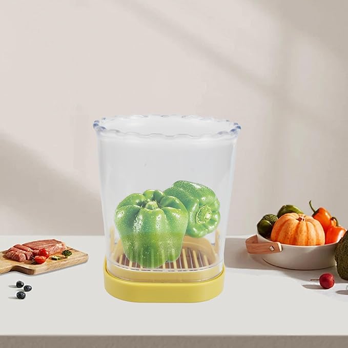 1Pcs 2.95 inch yellow grape cutter egg slicer strawberry slicer fruit slicer,fruit cutter strawberry cutter for slicing Strawberry,Grape,Banana,Kiwi,Mushroom,Boiled Egg into neat slices.