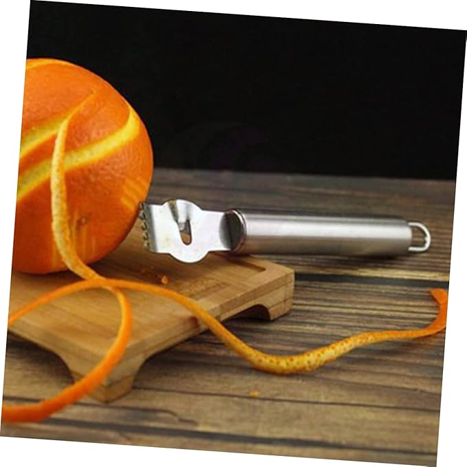 2pcs Lemon Zester Peeler Stainless Steel Citrus Peeler for Baking Cooking Camping