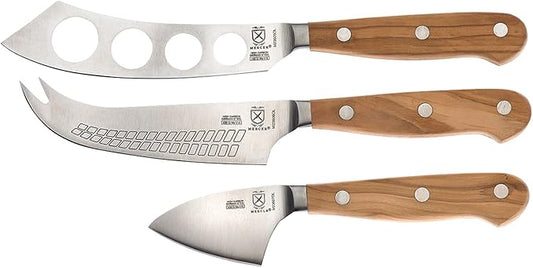 Mercer Culinary Renaissance Olive Wood Cheese Knife Set