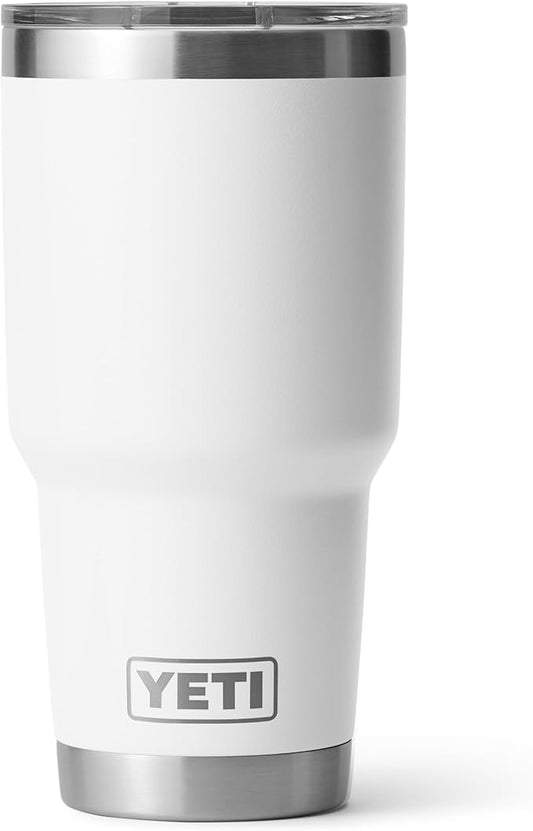 YETI Rambler 30 oz Stainless Steel Vacuum Insulated Tumbler w/MagSlider Lid, White
